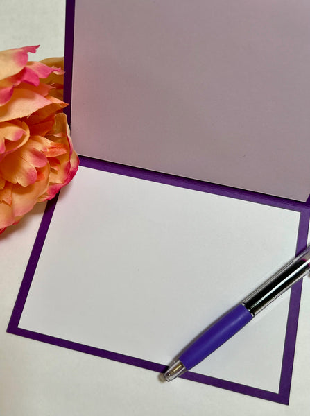 Classic Purple Gratitude Cards (6-pack)