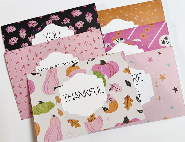 Fall Magic Gratitude Cards - 6 pack- Handmade Blank Thank You Notes
