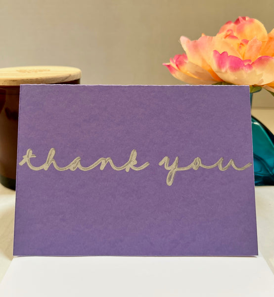 Silver Script Gratitude Cards (6-pack)