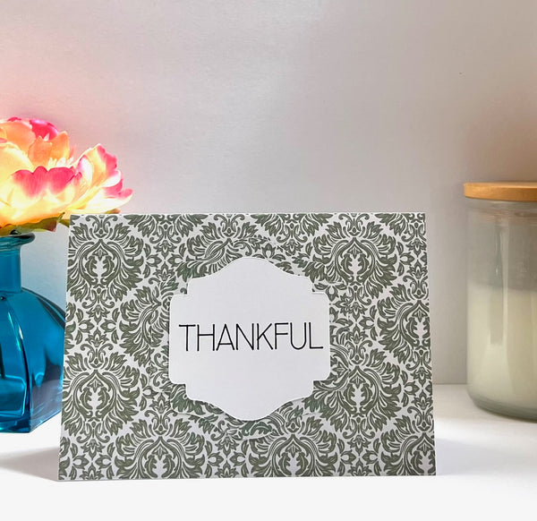 Mindful Plant Lady Gratitude Cards - 6 pack- Handmade Blank Thank You Notes