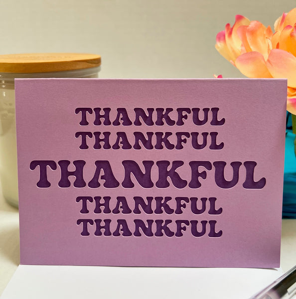 Classic Purple Gratitude Cards (6-pack)