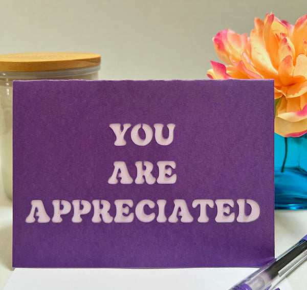 Classic Purple Gratitude Cards (6-pack)