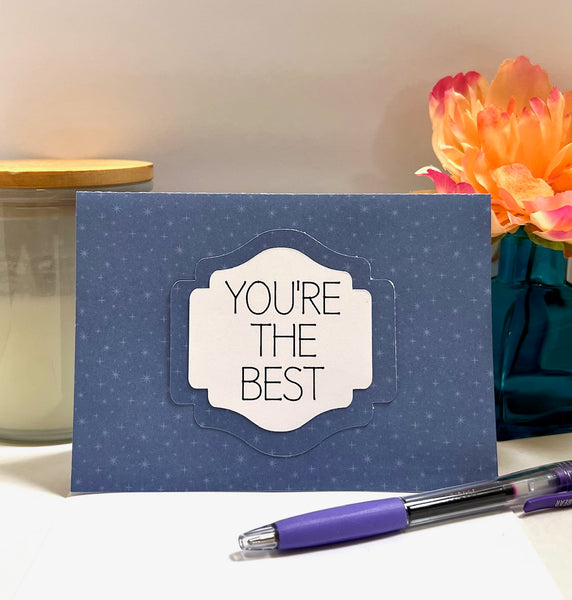 Moon and Stars Gratitude Cards | 6 Blank Folded Thank You Cards