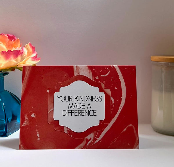 Root Chakra Gratitude Cards - 6 pack- Handmade Blank Thank You Notes