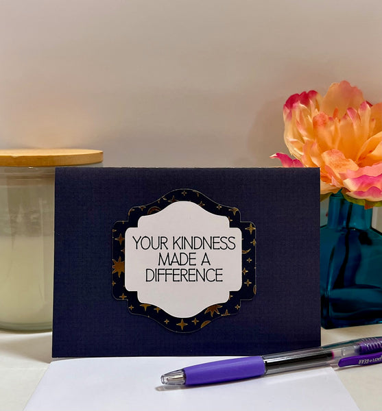 Moon and Stars Gratitude Cards | 6 Blank Folded Thank You Cards