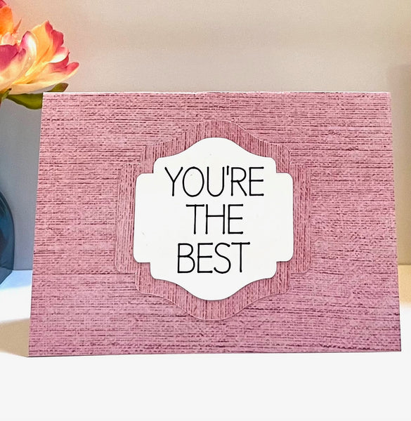 Rosy & Regal Gratitude Cards - 6 pack- Handmade Blank Thank You Notes
