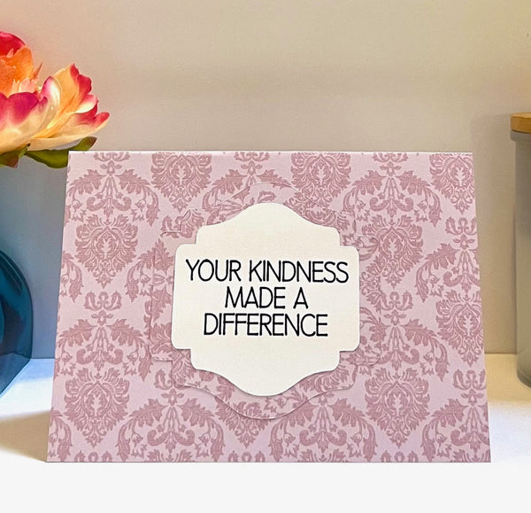 Rosy & Regal Gratitude Cards - 6 pack- Handmade Blank Thank You Notes