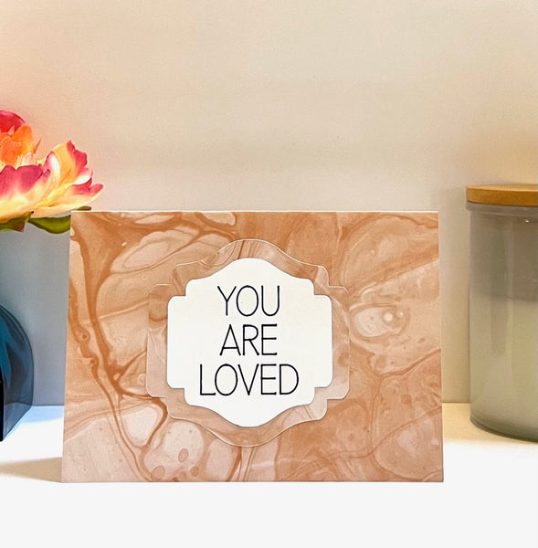 Fluid Colors Gratitude Cards - 6 pack- Handmade Blank Thank You Notes
