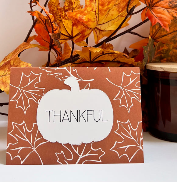 Fall Spice Gratitude Cards - 6 pack- Handmade Blank Thank You Notes