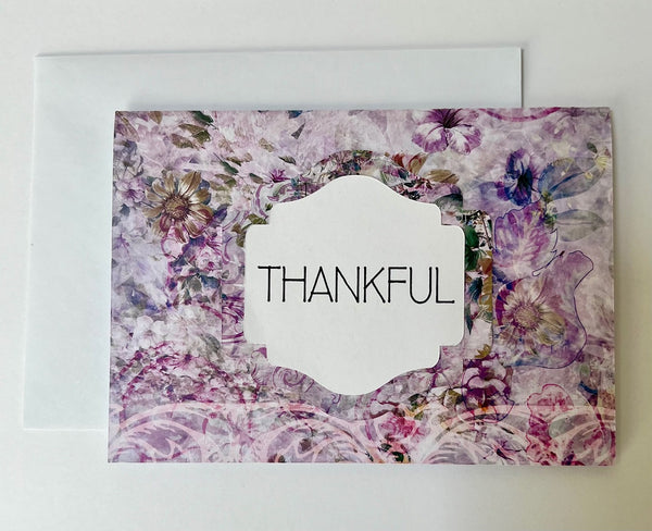 Enchanted Garden Gratitude Cards - 6 pack of Handmade Thank You Notes