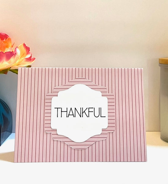 Rosy & Regal Gratitude Cards - 6 pack- Handmade Blank Thank You Notes