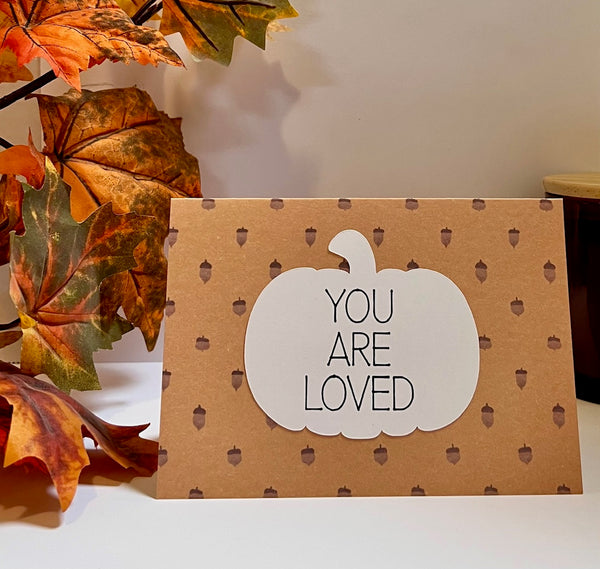 Acorns Gratitude Cards - 6 pack- Handmade Blank Thank You Notes