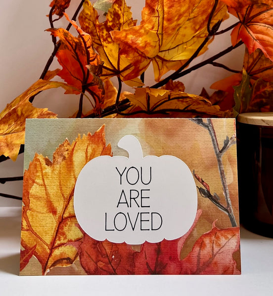 Autumn Harvest Gratitude Cards - 6 pack- Handmade Blank Thank You Notes