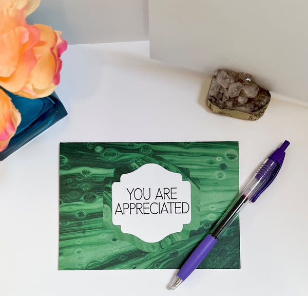 Color Spill Gratitude Cards - 6 pack- Handmade Blank Thank You Notes