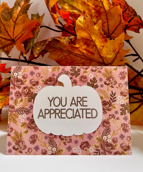 Fall Feels Gratitude Cards - 6 pack- Handmade Blank Thank You Notes