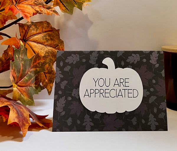 Rustic Harvest Gratitude Cards - 6 pack- Handmade Blank Thank You Notes