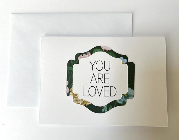 Garden Party Minimalist Gratitude Cards - 6 pack of Handmade Thank You Notes