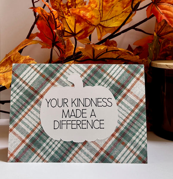 Autumn Harvest Gratitude Cards - 6 pack- Handmade Blank Thank You Notes