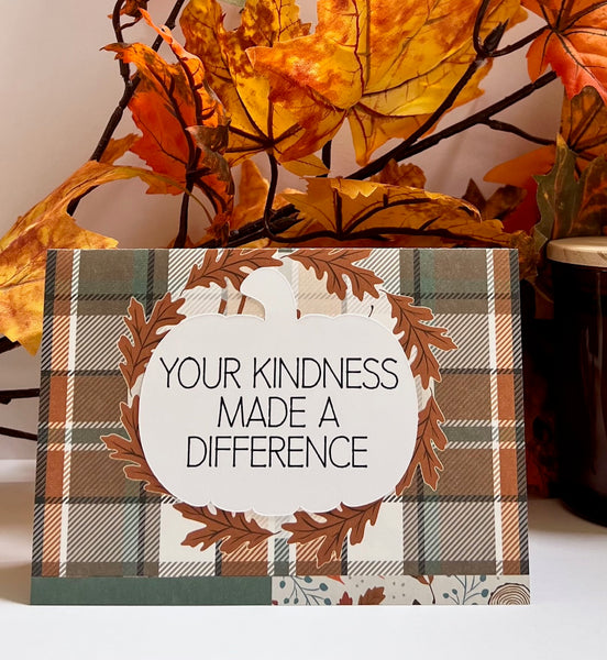 Fall Spice Gratitude Cards - 6 pack- Handmade Blank Thank You Notes
