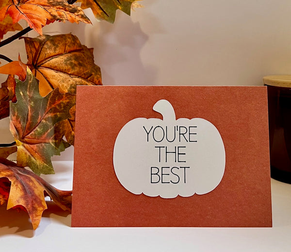 Acorns Gratitude Cards - 6 pack- Handmade Blank Thank You Notes