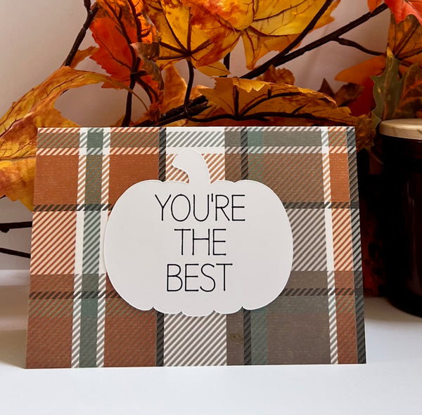 Fall Spice Gratitude Cards - 6 pack- Handmade Blank Thank You Notes