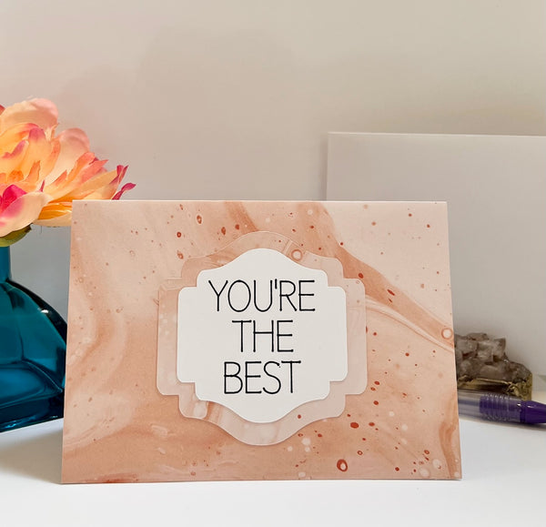 Color Spill Gratitude Cards - 6 pack- Handmade Blank Thank You Notes