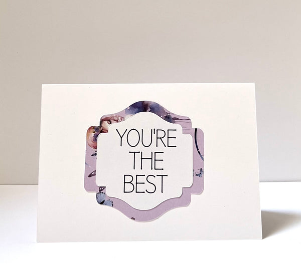 Enchanted Garden Minimalist Gratitude Cards - 6 pack of Handmade Thank You Notes
