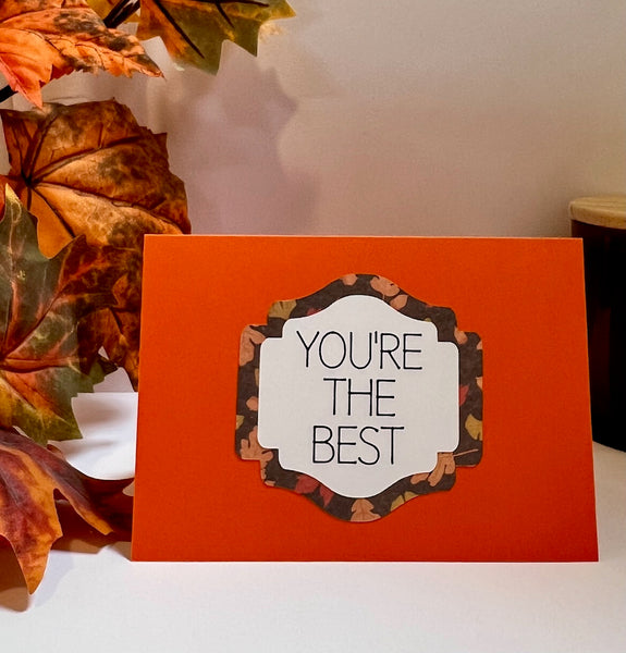 Fall Colors Gratitude Cards - 6 pack- Handmade Blank Thank You Notes