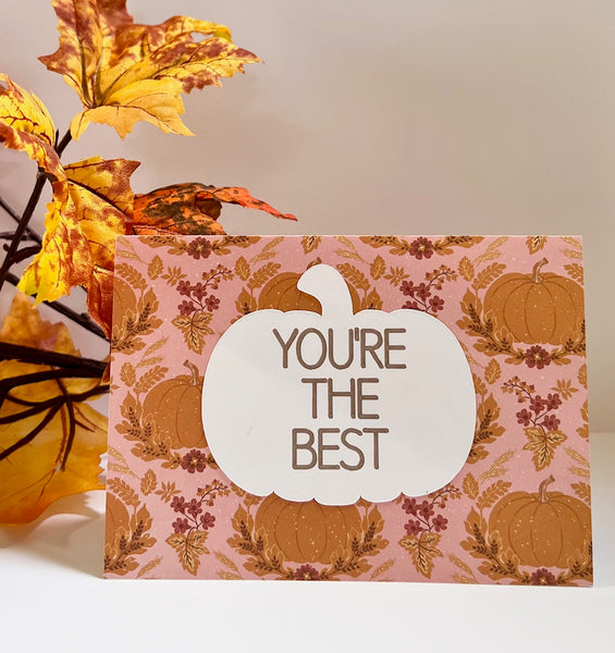 Fall Feels Gratitude Cards - 6 pack- Handmade Blank Thank You Notes