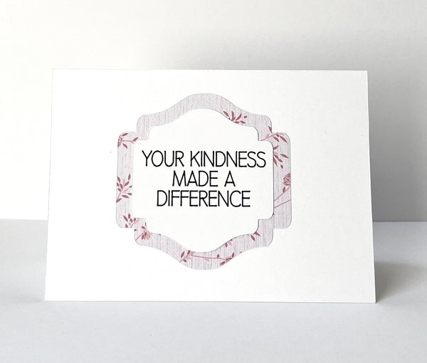 Garden Party Minimalist Gratitude Cards - 6 pack of Handmade Thank You Notes