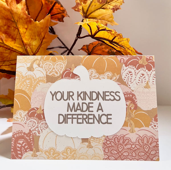 Fall Feels Gratitude Cards - 6 pack- Handmade Blank Thank You Notes