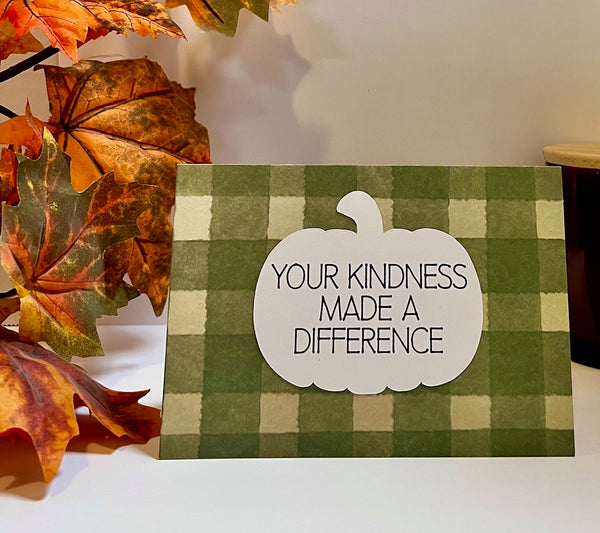 Rustic Harvest Gratitude Cards - 6 pack- Handmade Blank Thank You Notes